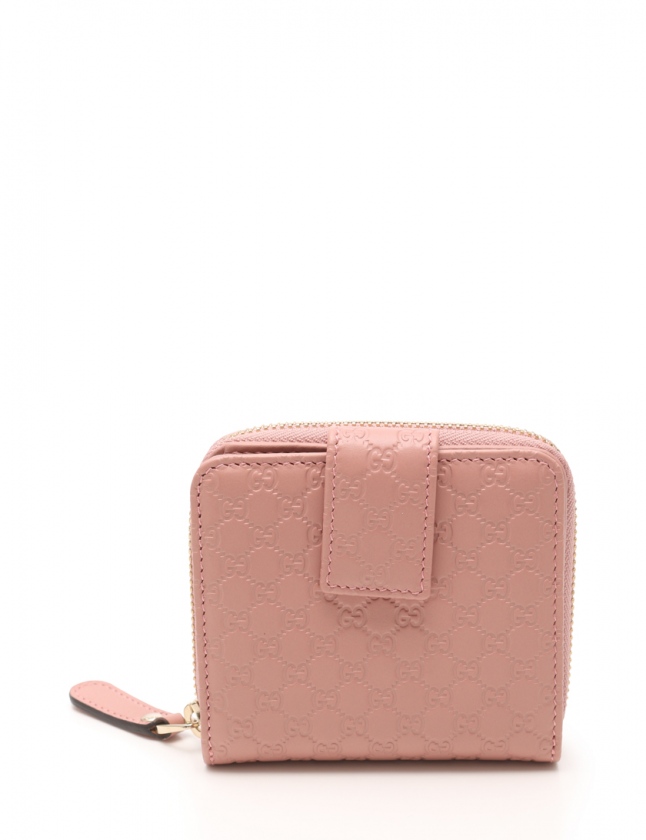 グッチ GUCCI 二つ折り財布 マイクログッチシマ ダスティピンク 小物