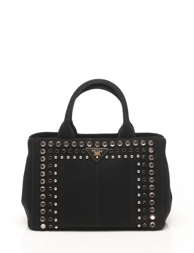 PRADA プラダ　バック　ハンドバッグ　ビジュー　黒　ショルダー　カナパ 楽天市場】【バッグ】PRADA プラダ CANAPA カナパ トートバッグ