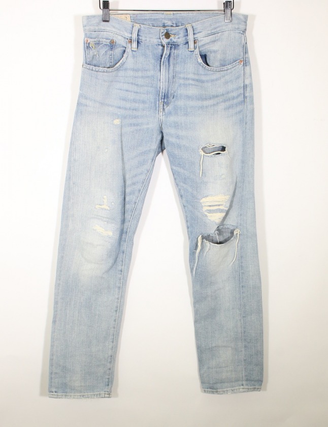 ポロ ラルフローレン POLO RALPH LAUREN パンツ デニム 水色 26インチ  