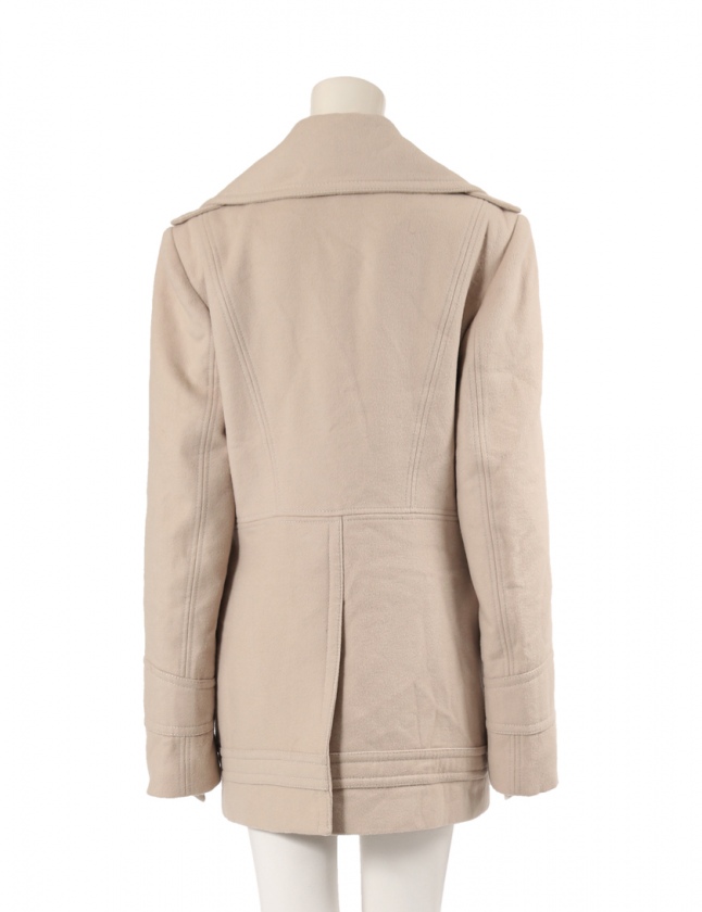 グッチ GUCCI コート ベージュ 46 アウター 無地 L 147785 ウール