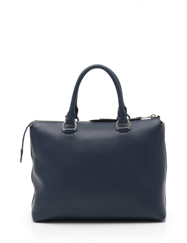 プラダ PRADA ハンドバッグ ネイビー 1BA063 レザー VITELLO PHENIX 
