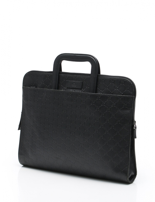 グッチ GUCCI ビジネスバッグ ブリーフケース グッチシマ 黒