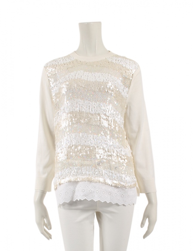 LOUIS VUITTON ルイヴィトン レース 長袖 レディーストップス LOUIS