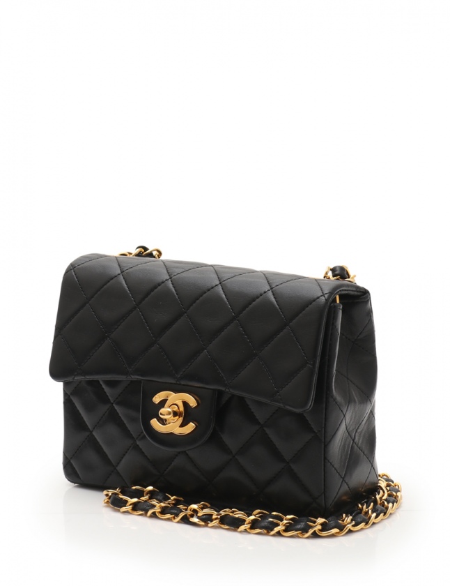 シャネル CHANEL チェーンショルダーバッグ ミニマトラッセ 黒