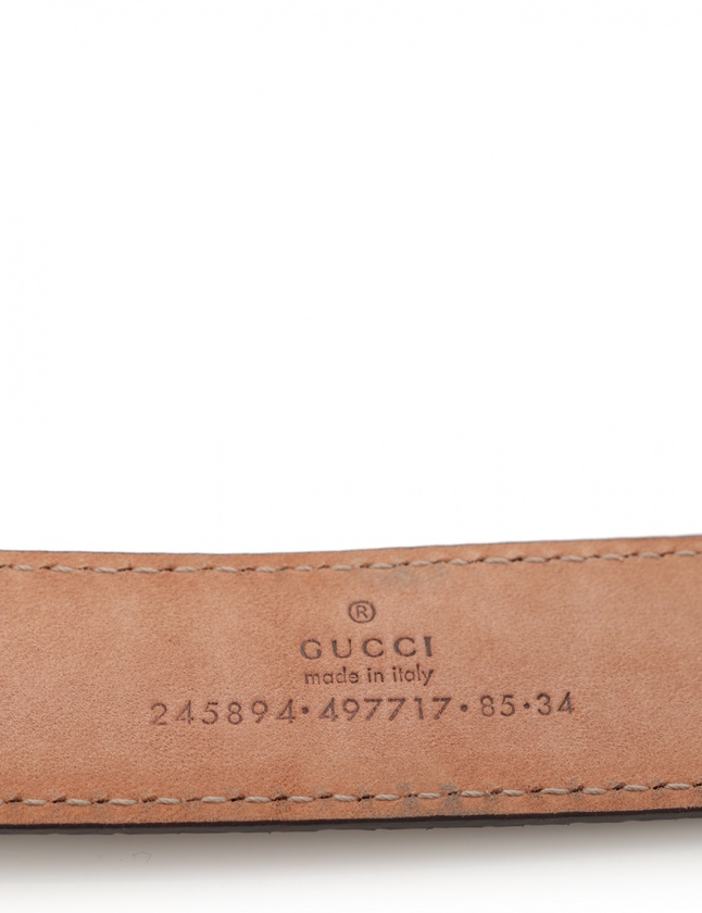 グッチ GUCCI ベルト GGバックル ベージュ 小物 パイソン 245894