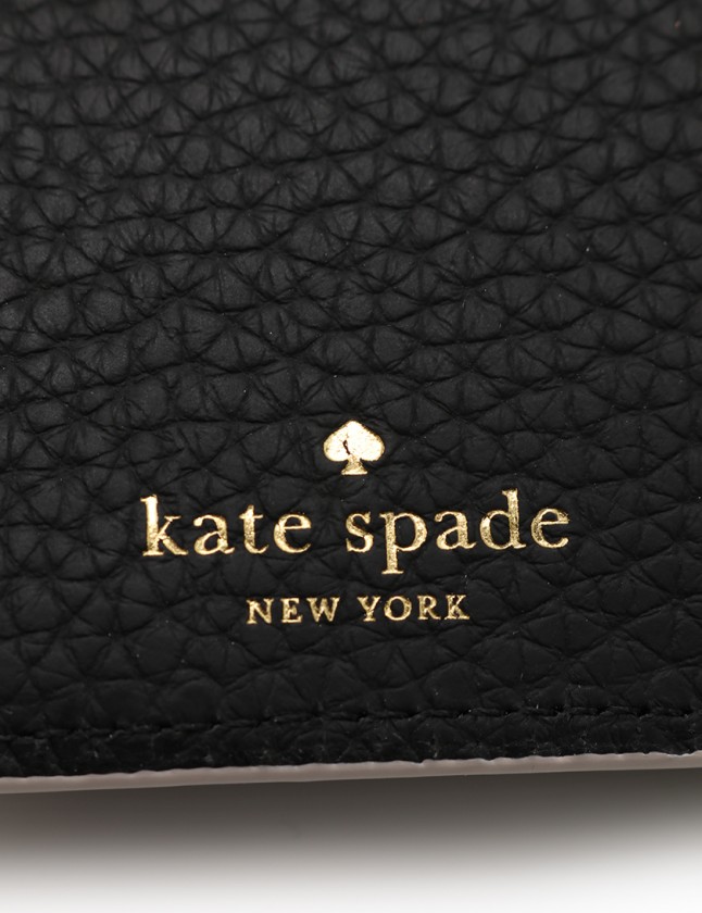 ケイトスペード KATE SPADE 二つ折り財布 黒 小物 レザー PWRU5384 