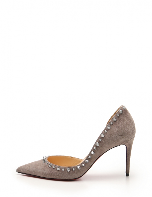 クリスチャンルブタン Christian louboutin パンプス グレー 36 