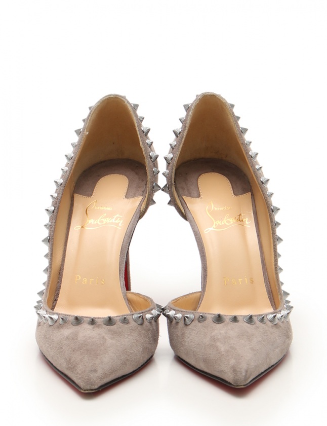 クリスチャンルブタン Christian louboutin パンプス グレー 36 