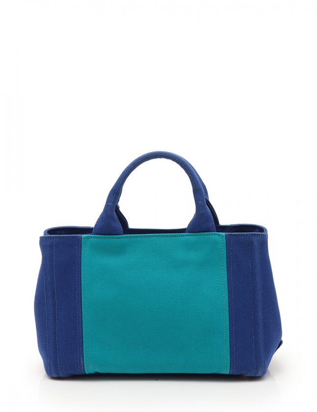 プラダ PRADA トートバッグ カナパ 青 エメラルドグリーン BN2439  
