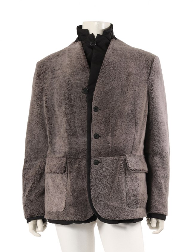 ジョルジオアルマーニ GIORGIO ARMANI ジャケット グレー 黒 56  