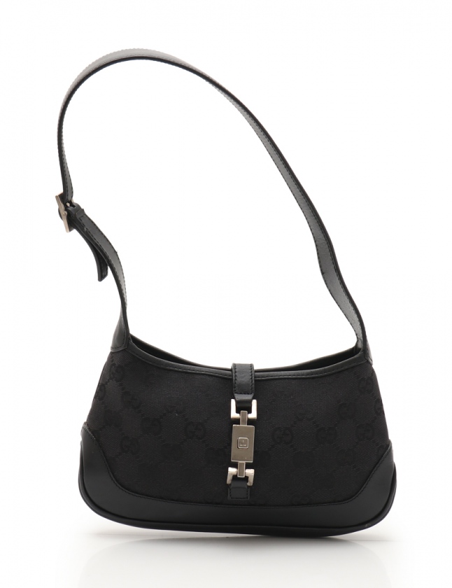 グッチ GUCCI ショルダーバッグ ジャッキー GGキャンバス 黒 007 2039 