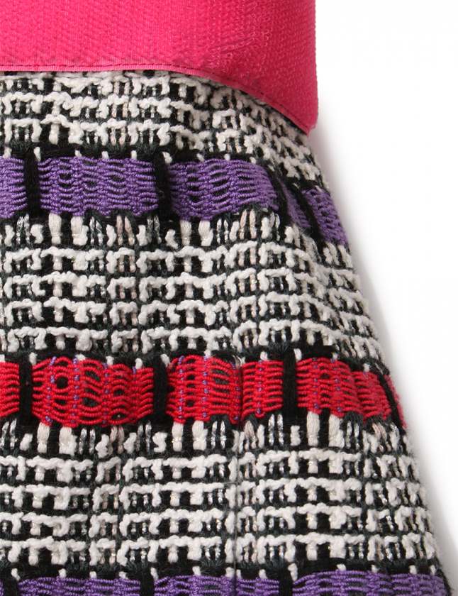 【CHANELシャネル　スカート　サイズ42】 シャネル CHANEL スカート ツイード アイボリー マルチカラー 42