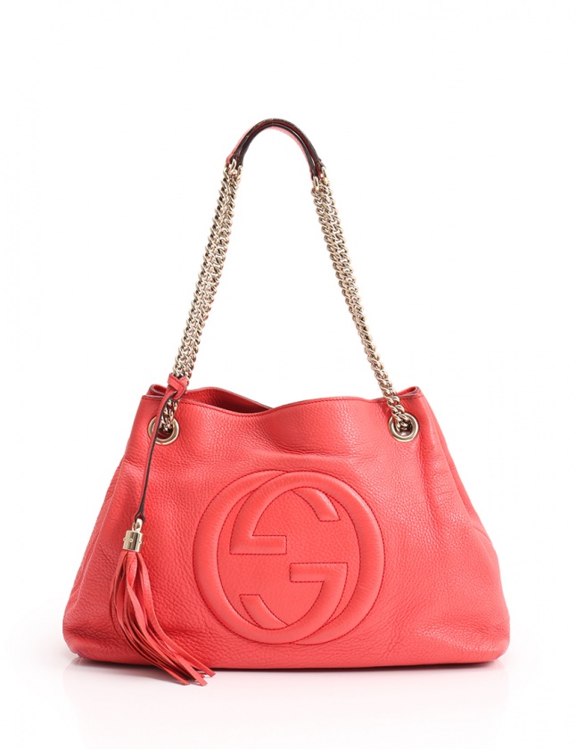 グッチ GUCCI チェーンショルダーバッグ ソーホー インターロッキングG 