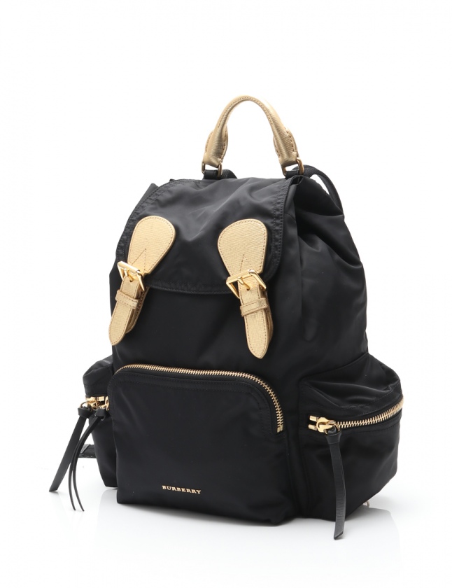 バーバリー BURBERRY バックパック リュック 黒 ゴールド 4033303 