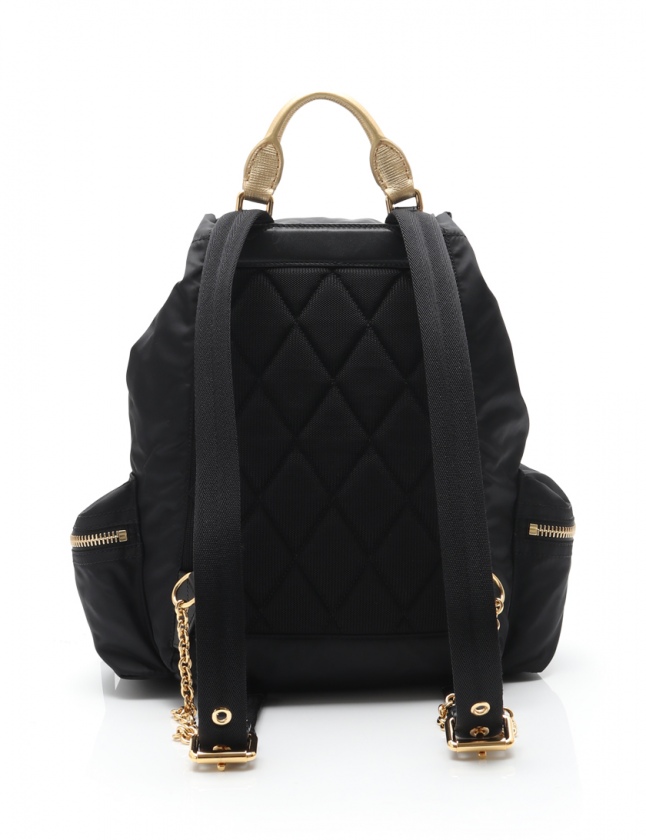 バーバリー BURBERRY バックパック リュック 黒 ゴールド 4033303 