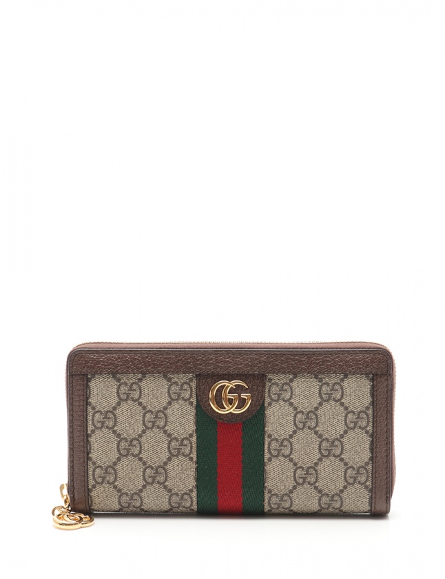 グッチ GUCCI ラウンドファスナー長財布 オフィディア GGプラス 