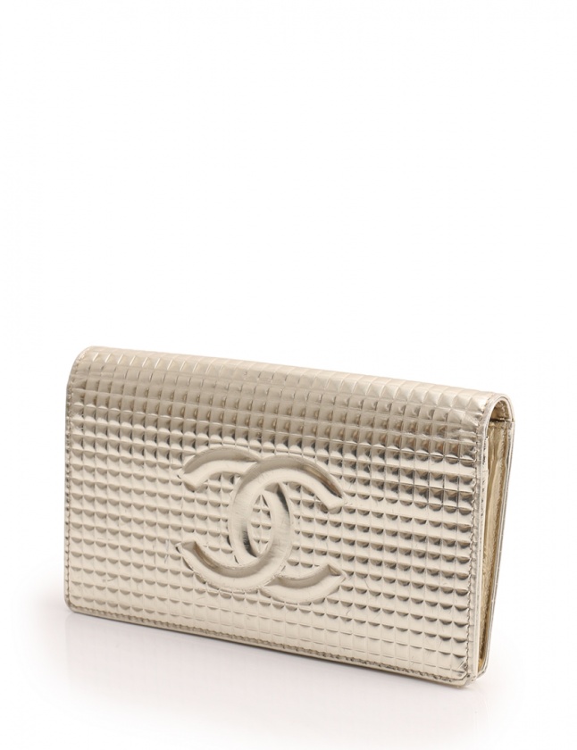 シャネル CHANEL 二つ折り長財布 マイクロチョコバー ココマーク 