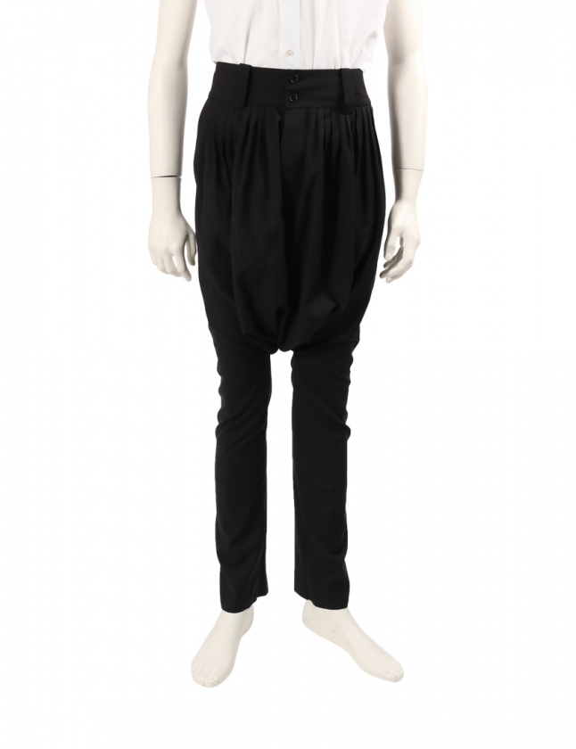 ディオールオム Dior HOMME サルエルパンツ 黒 42 ボトムス XXS 