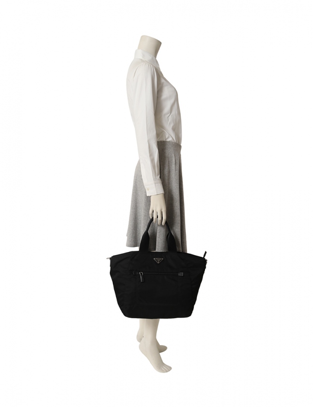 プラダ PRADA トートバッグ ショルダーバッグ 黒 BR5137 ナイロン