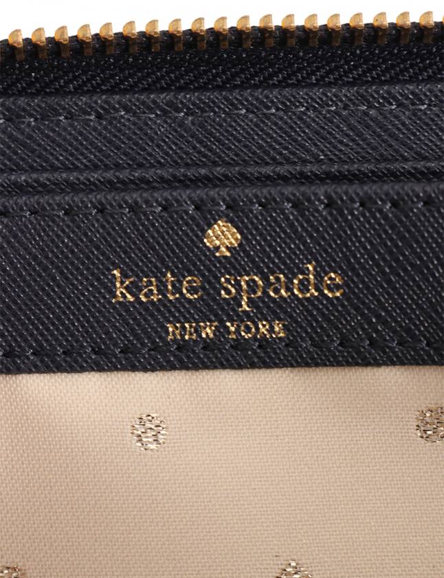 ケイトスペード KATE SPADE ラウンドファスナー長財布 ネイビー 小物  