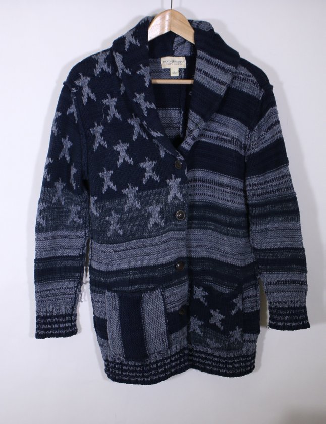 デニム&サプライ コットンカーディガン デニム&サプライ コットンカーディガン Daily Knit Denim