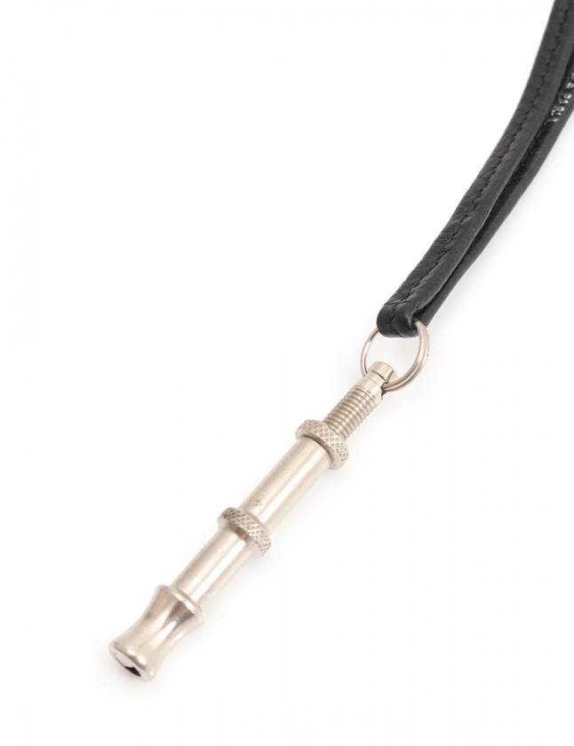 エルメス シルバー レザー シフレ 犬用ホイッスル ドッグホイッスル