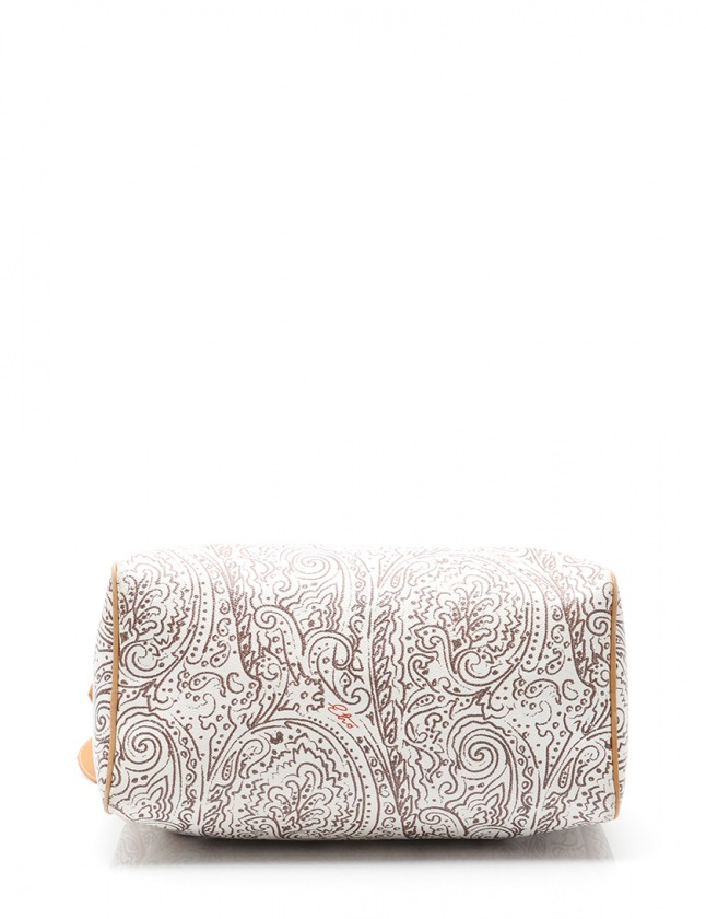 ETRO ペイズリー モチーフ パラッツォ ジーンズ ホワイト エトロ ETRO ハンドバッグ ミニボストン ペイズリー柄 白 茶
