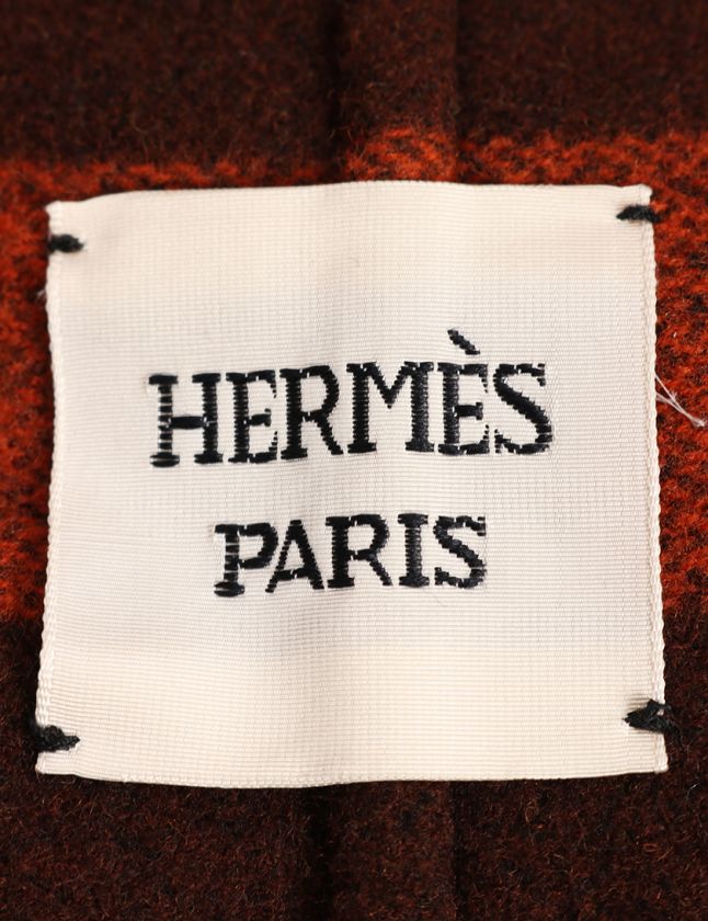 エルメス HERMES ダッフルコート ケリー 茶 34 アウター 無地 XS