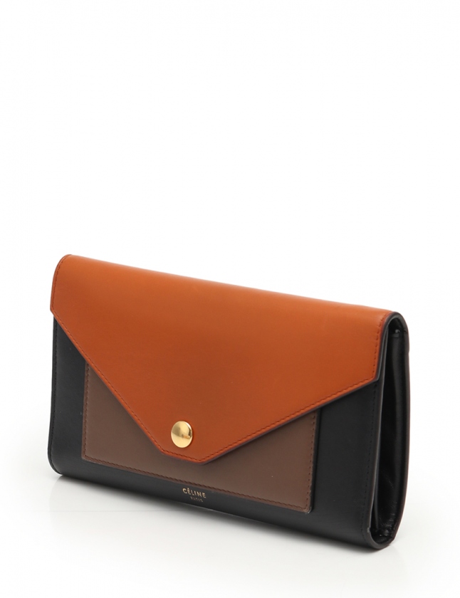 セリーヌ CELINE 三つ折り長財布 ポケット トライフォールデッドマルチ 
