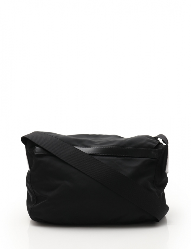 プラダ PRADA ショルダーバッグ 黒 BT6671 ナイロン レザー VELA SPORT