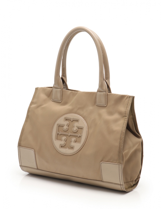 トリーバーチ TORY BURCH トートバッグ エラ ミニ ベージュ ナイロン 