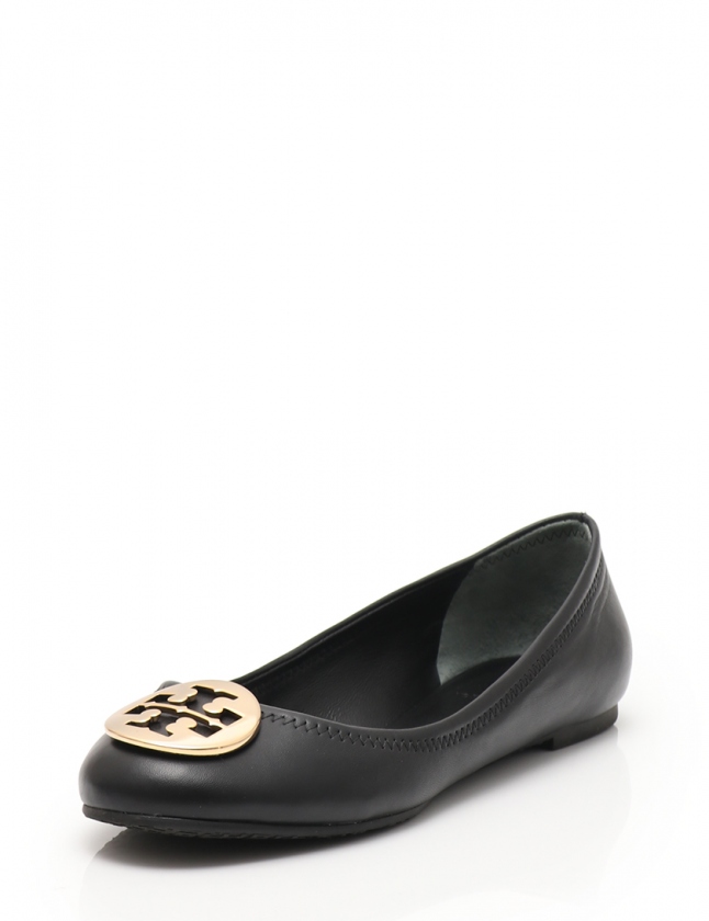 トリーバーチ TORY BURCH フラットシューズ 黒 7.5 C シューズ 24.5cm 