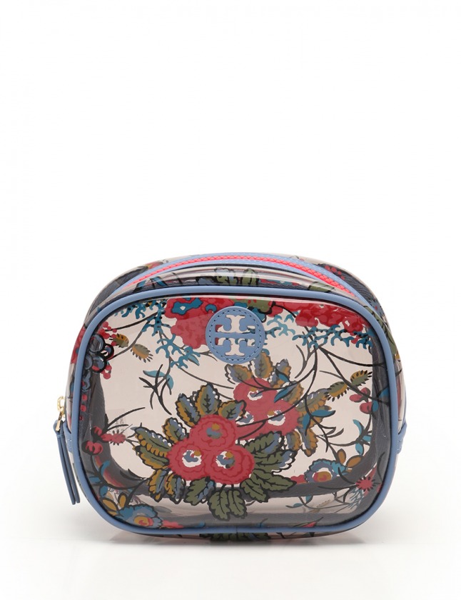 トリーバーチ Tory Burch ポーチ クリア マルチカラー 小物 ボタニカル柄 ビニール レザー レディース 114 ベクトルパーク