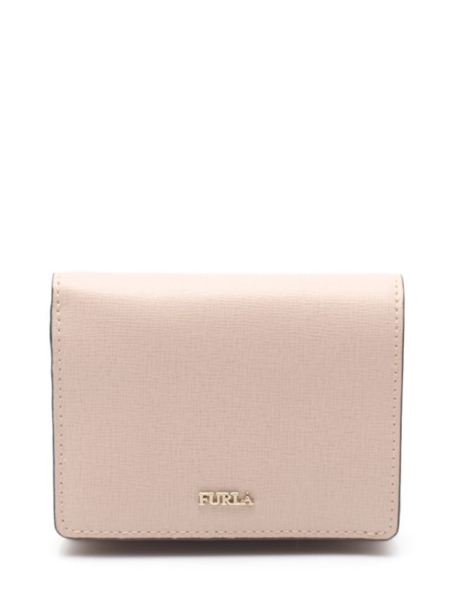 フルラ FURLA 二つ折り財布 ピンクベージュ 小物 レザー レディース 