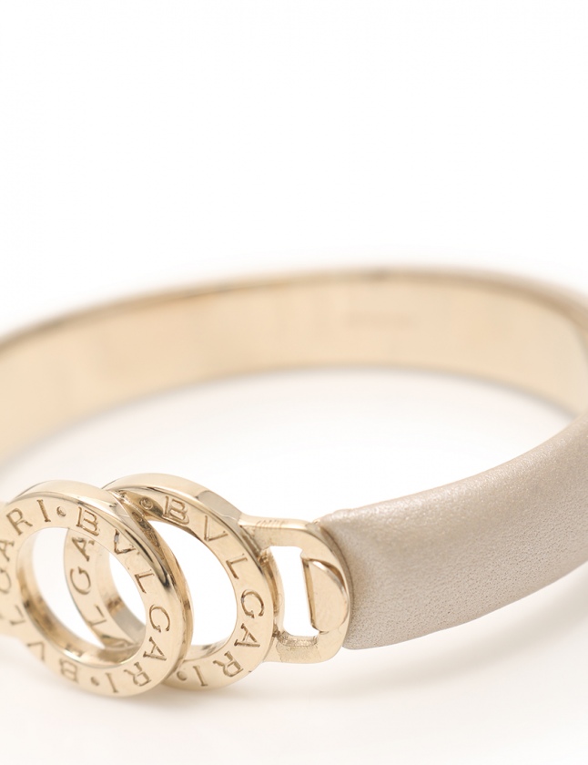 ブルガリ BVLGARI バングル ブルガリブルガリ アイボリー ゴールド 