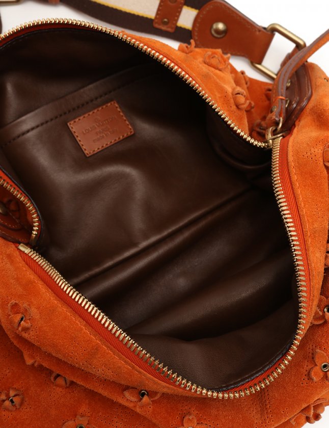 LOUIS VUITTON モノグラム スエード オナタGM フルール