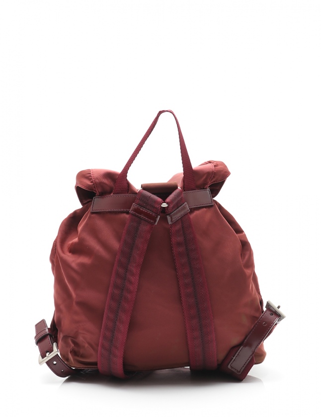 プラダ PRADA バックパック リュック VELA ボルドー B5885 ナイロン