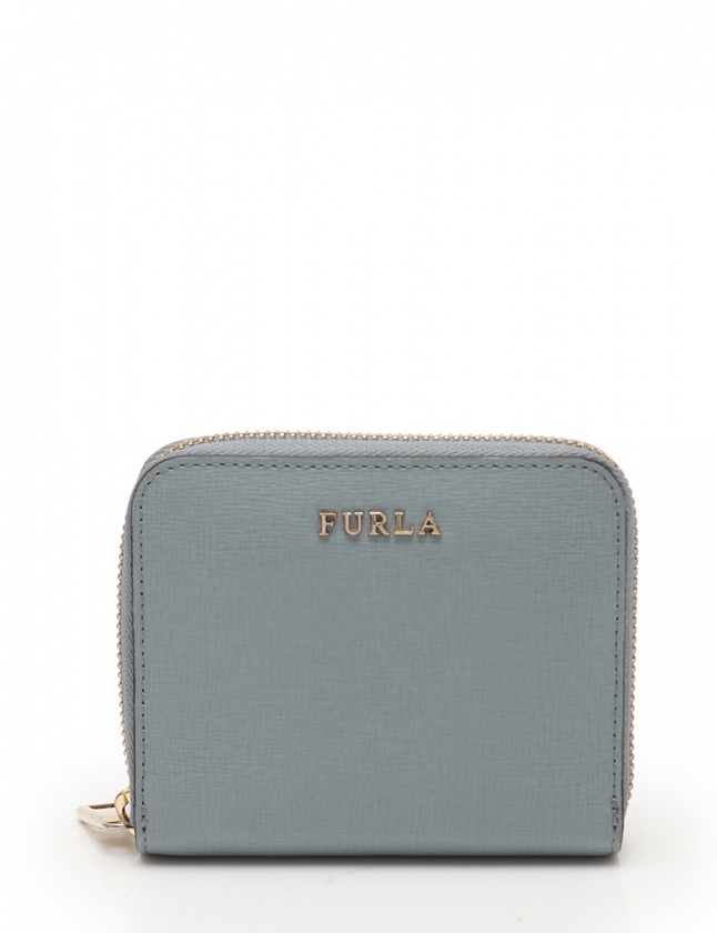 フルラ FURLA ラウンドファスナー二つ折り財布 バビロン ブルーグレー 