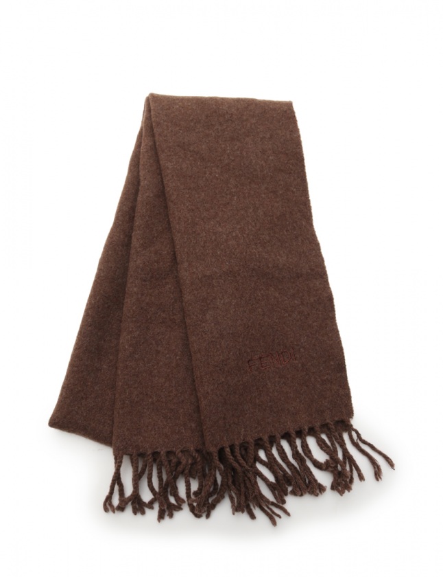 フェンディ FENDI マフラー 茶 小物 無地 レディース 114-201902150733  