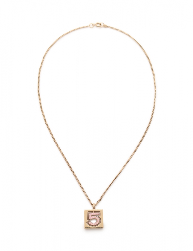 シャネル CHANEL ネックレス ペンダント ゴールド ピンク アクセサリー 