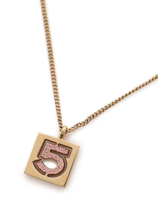 シャネル CHANEL ネックレス ペンダント ゴールド ピンク アクセサリー 
