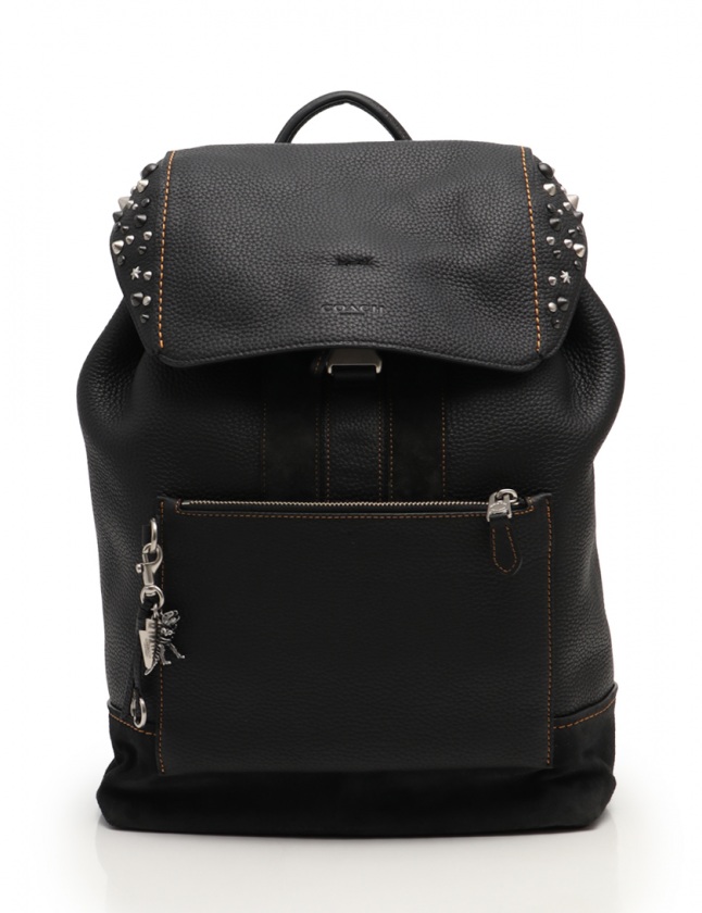 コーチ COACH バックパック マンハッタン 黒 59416 レザー スタッズ 