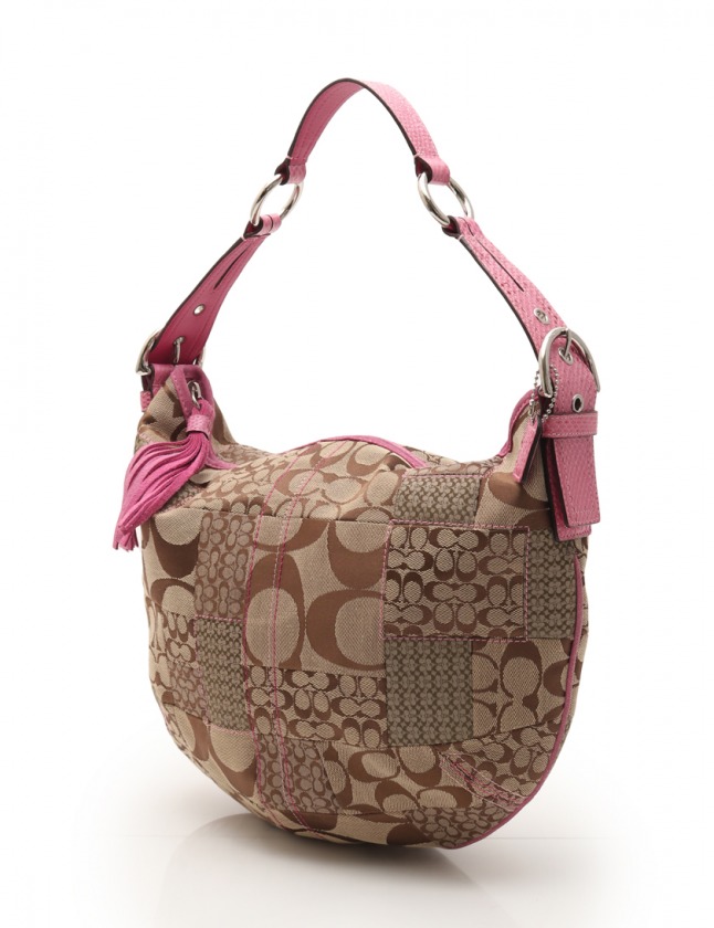 コーチ COACH ショルダーバッグ シグネチャー パッチワークホーボー 
