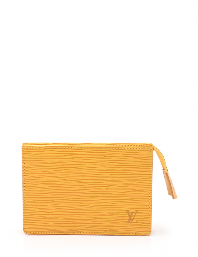 【美品✨】ルイヴィトン　エピ　ポッシュ　トワレ　15 タッシリイエロー　小銭入れ ルイヴィトン LOUIS VUITTON ポーチ トゥルースポッシュトワレット 15