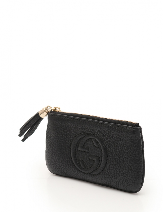 グッチ GUCCI コインケース ソーホー インターロッキングG 黒