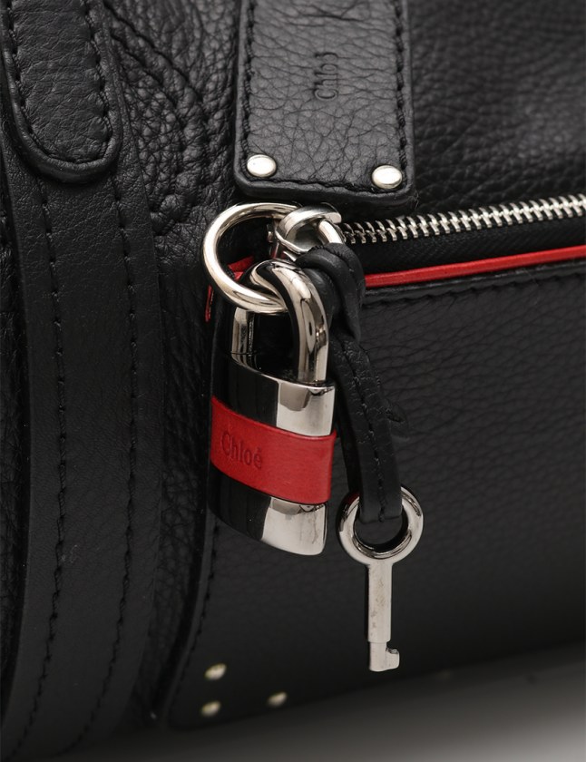 クロエ CHLOE ボストンバッグ ミスターパディントン 黒 レザー