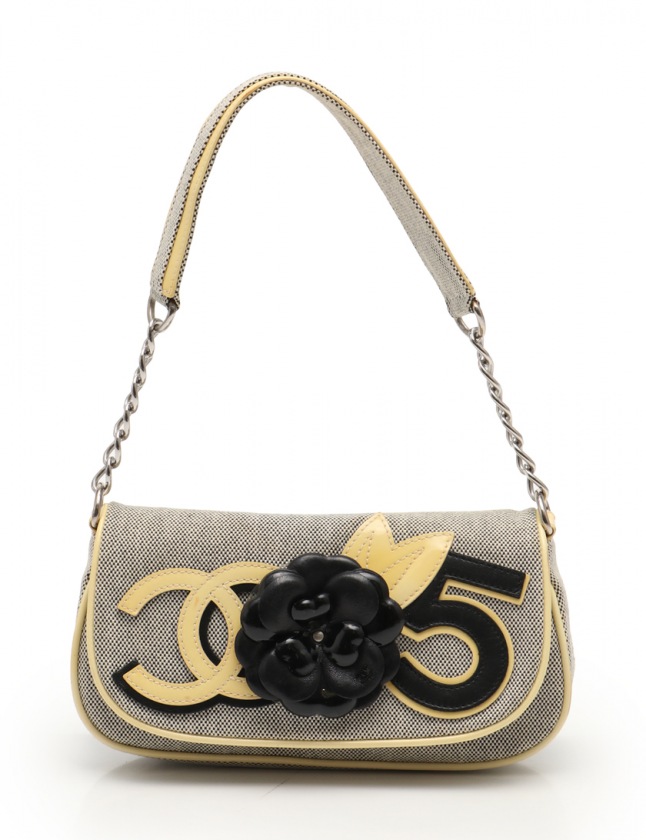 シャネル CHANEL チェーンハンドバッグ No.5 カメリア ココマーク 