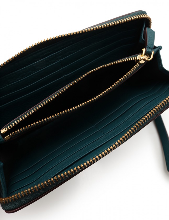 マークジェイコブス MARC JACOBS ラウンドファスナー長財布 ブルー 