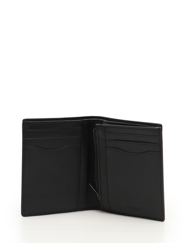 COACH コーチ 二つ折り財布 シグネチャー レザー　F11970 コーチ COACH 二つ折り財布 シグネチャー 黒 小物 レザー F11970