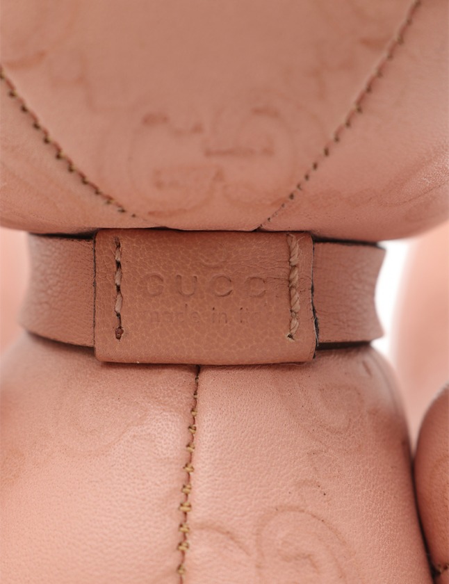 GUCCI ピンクレザー ぬいぐるみ GUCCI ピンクレザー ぬいぐるみ